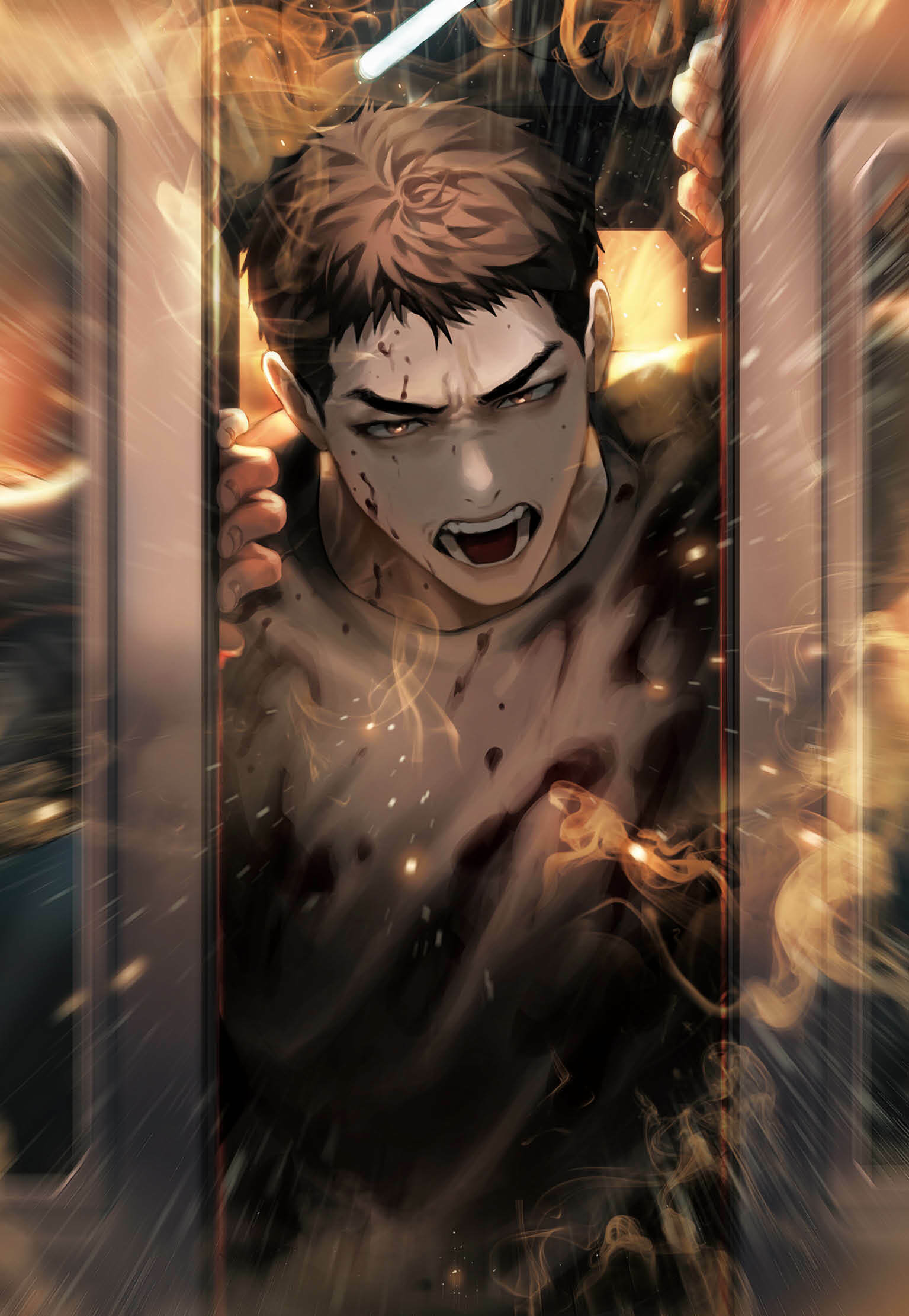 lee hyusung breaking open the door